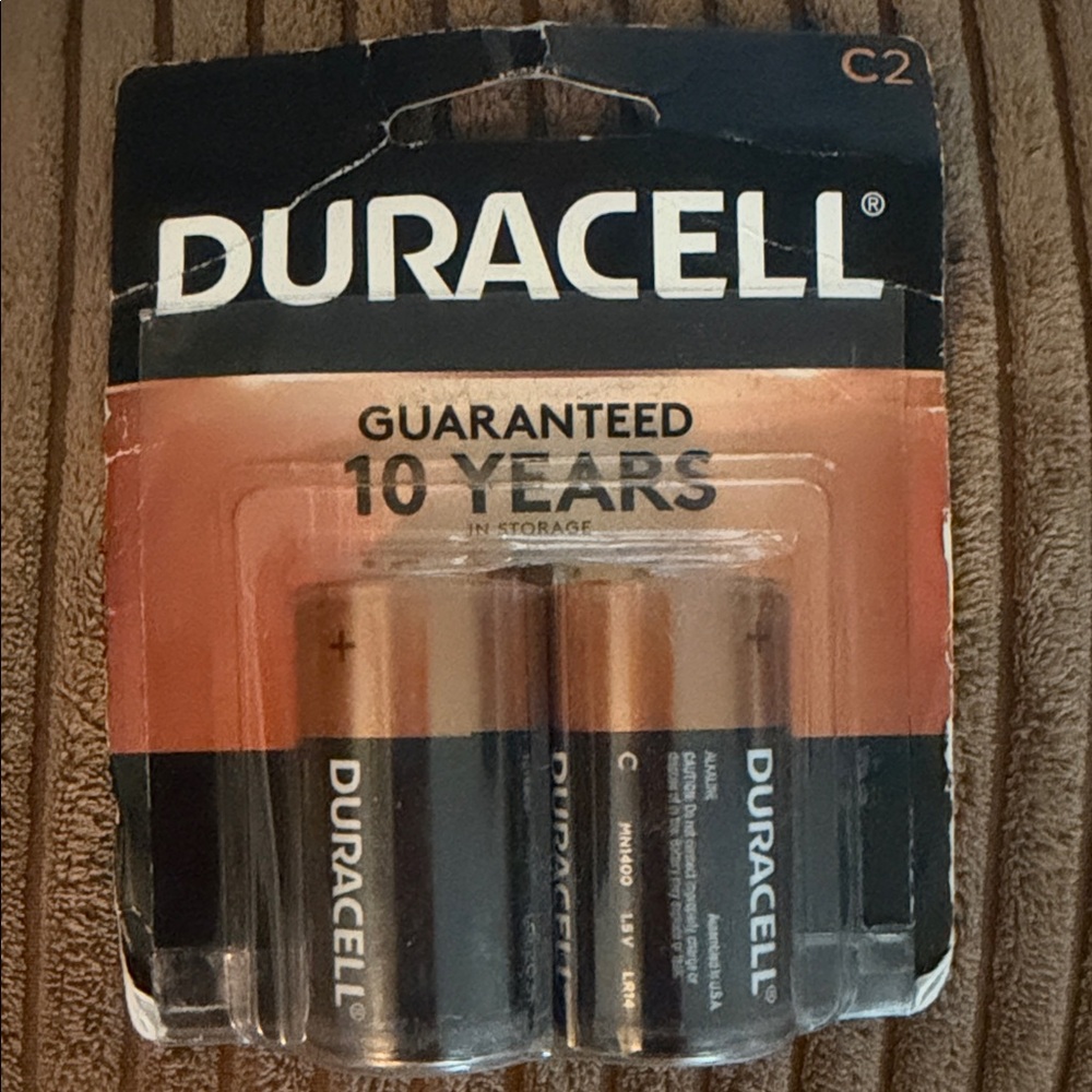 Duracell Copper and Black C Batteries